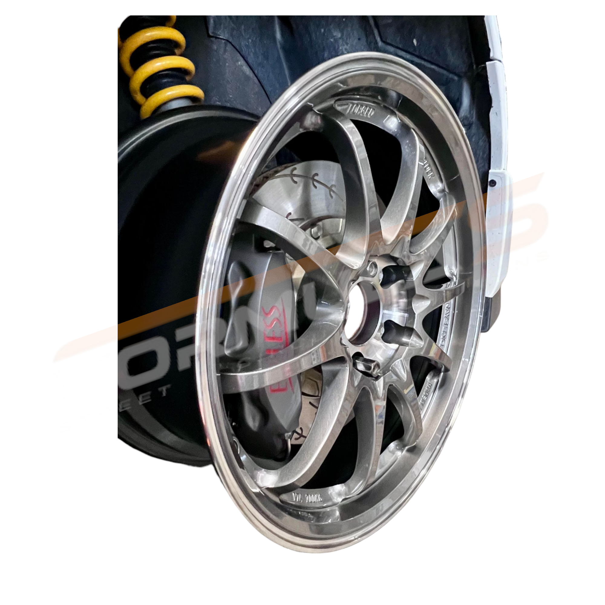 Volk Racing CE28SL Wheel Set - 17x9.0 / 5x114 / Offset +45 (Pressed Graphite)
