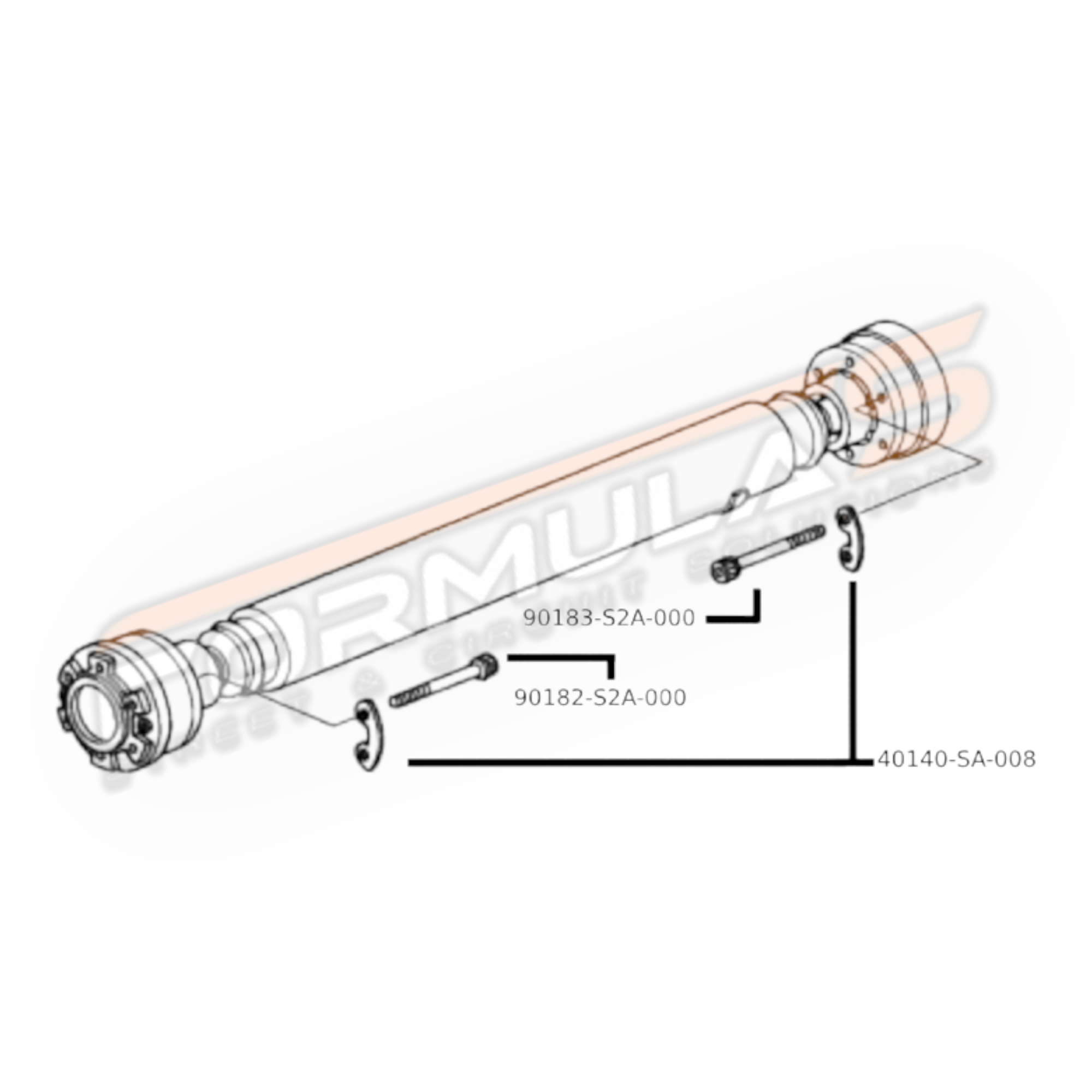 Genuine OEM Honda S2000 Driveshaft Hardware Set (AP1)