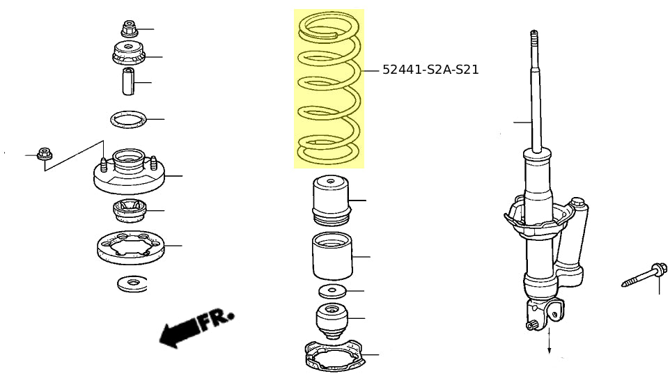 OEM Honda S2000 CR Shock Springs