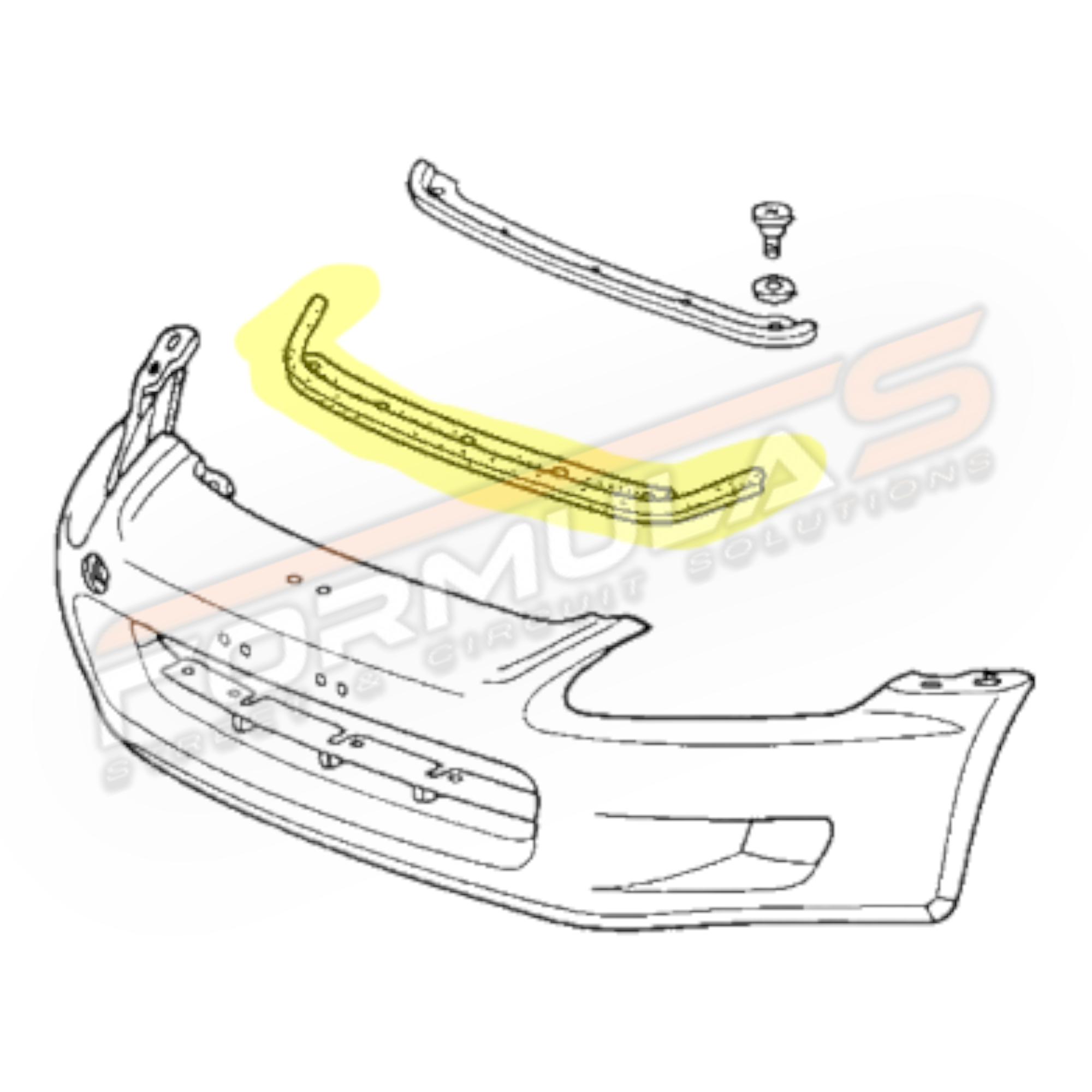 Genuine OEM Honda S2000 Front Bumper Seal