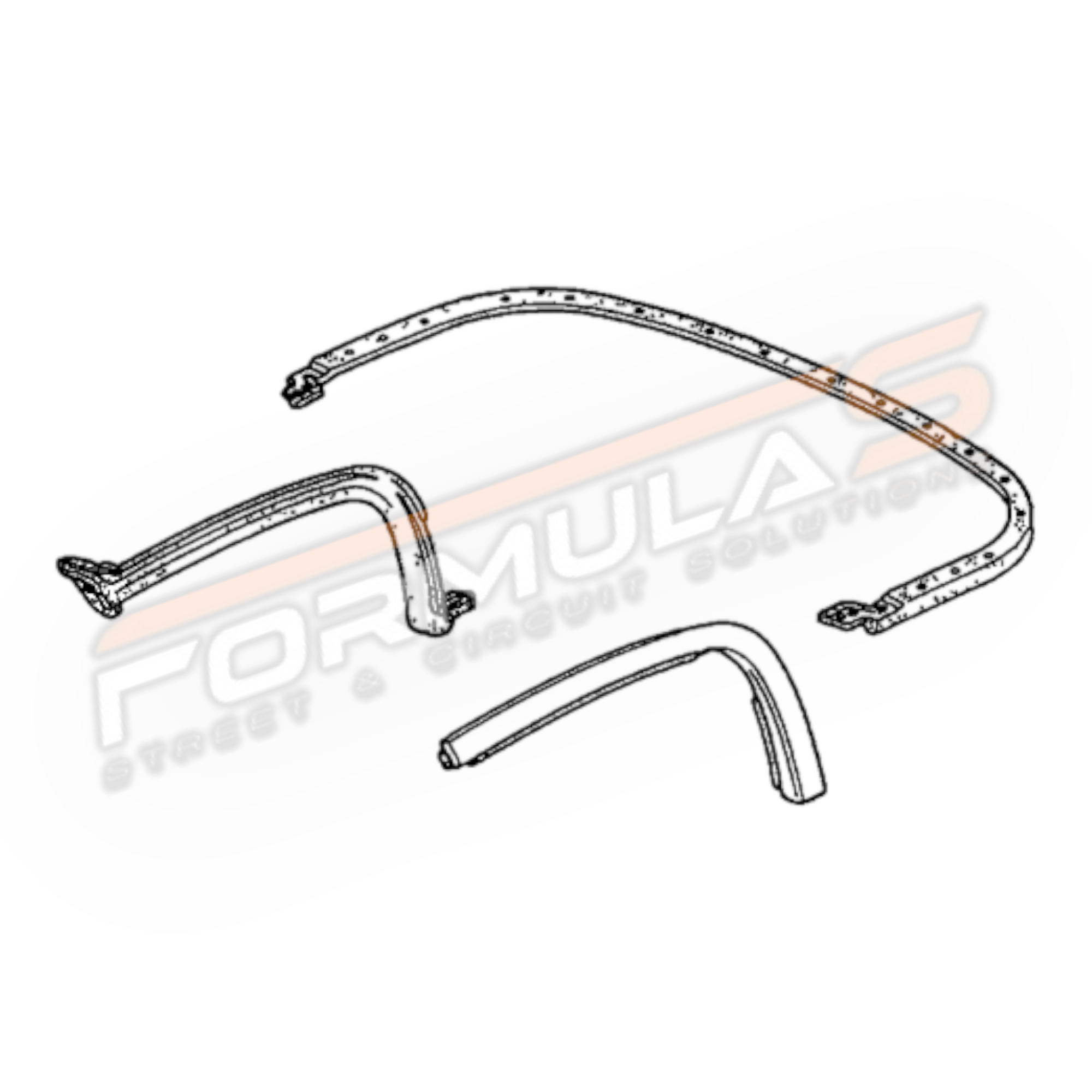 Genuine OEM Hardtop Seals for Honda S2000