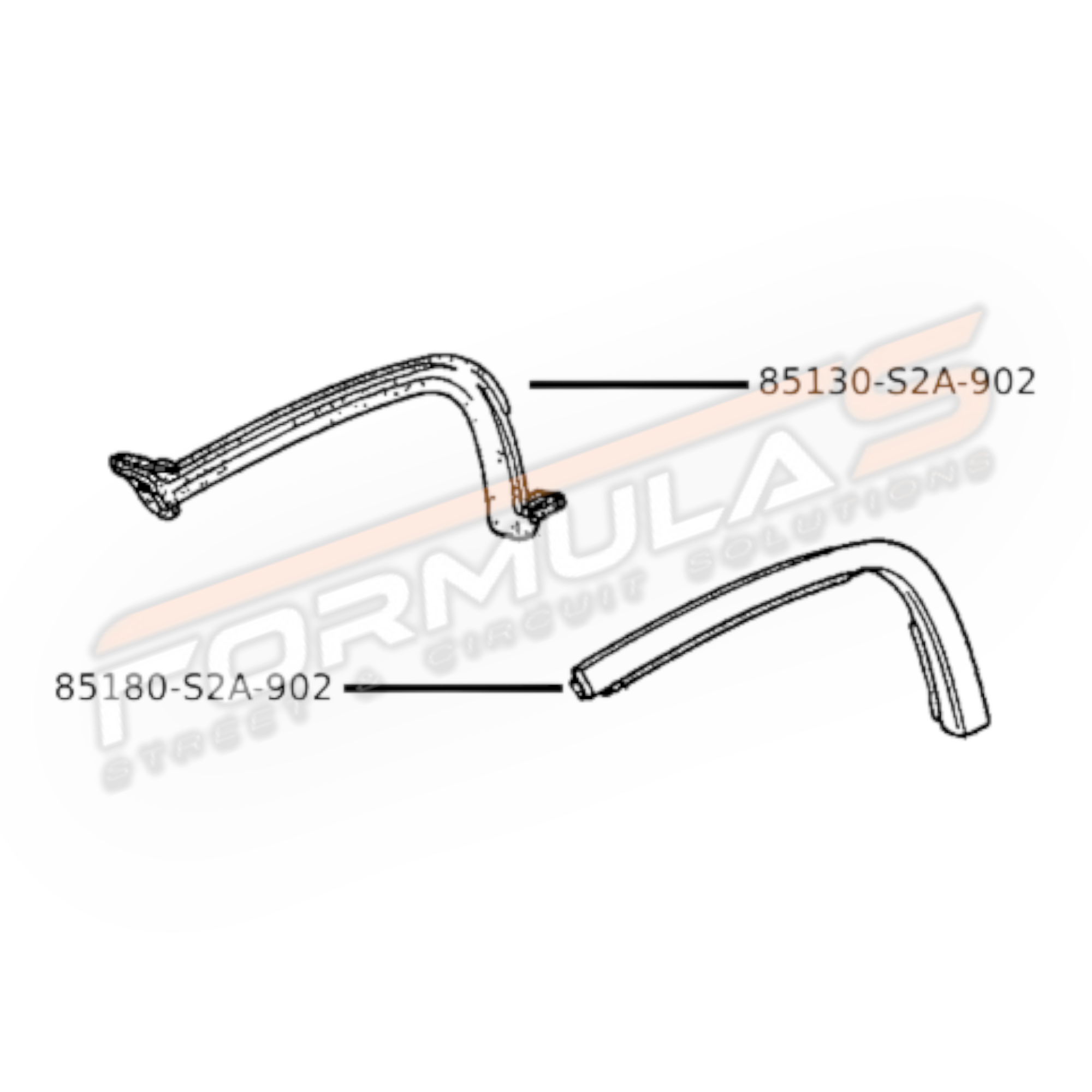Genuine OEM Hardtop Seals for Honda S2000