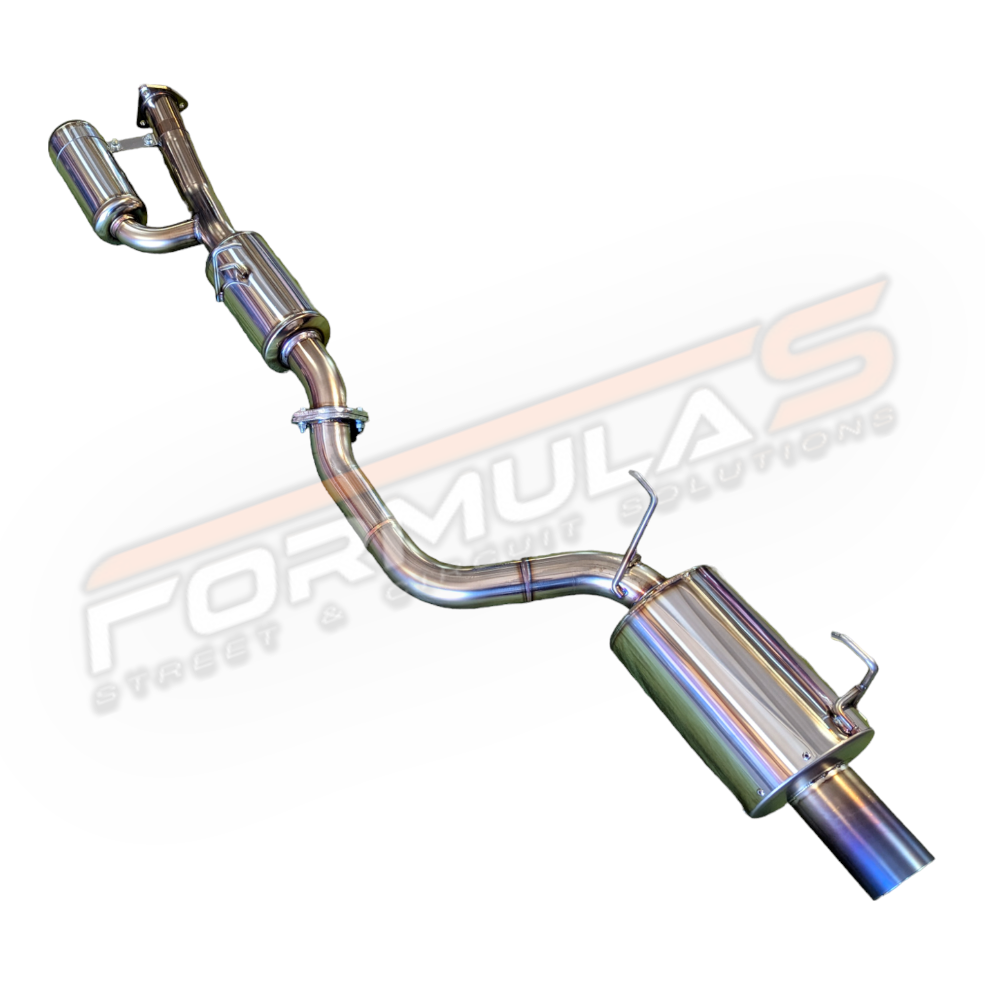 TODA Racing 70mm High Power Muffler + Resonator (Single Exit)