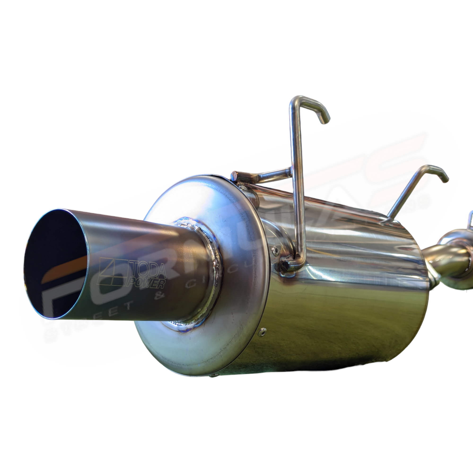 TODA Racing 70mm High Power Muffler + Resonator (Single Exit)