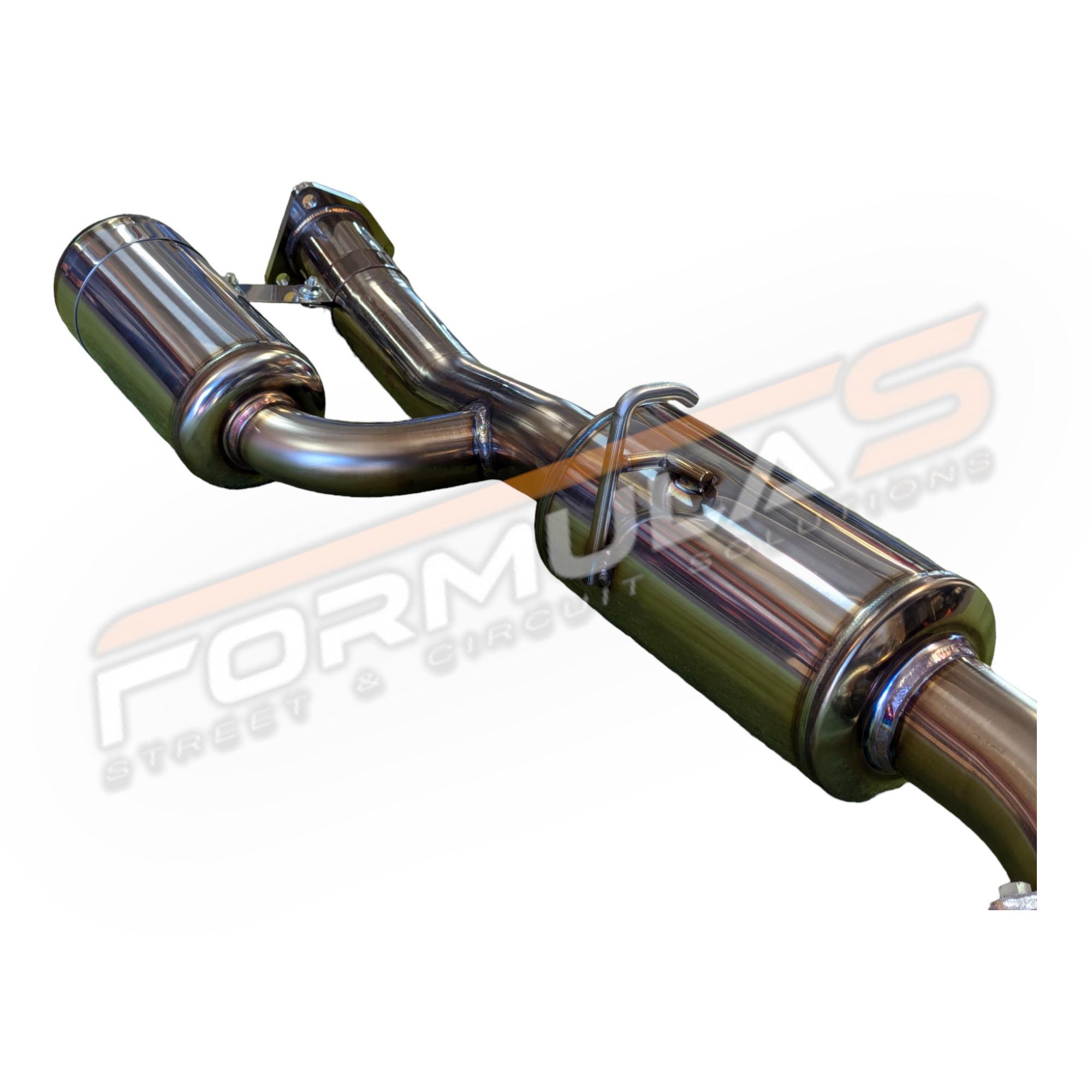 TODA Racing 70mm High Power Muffler + Resonator (Single Exit)