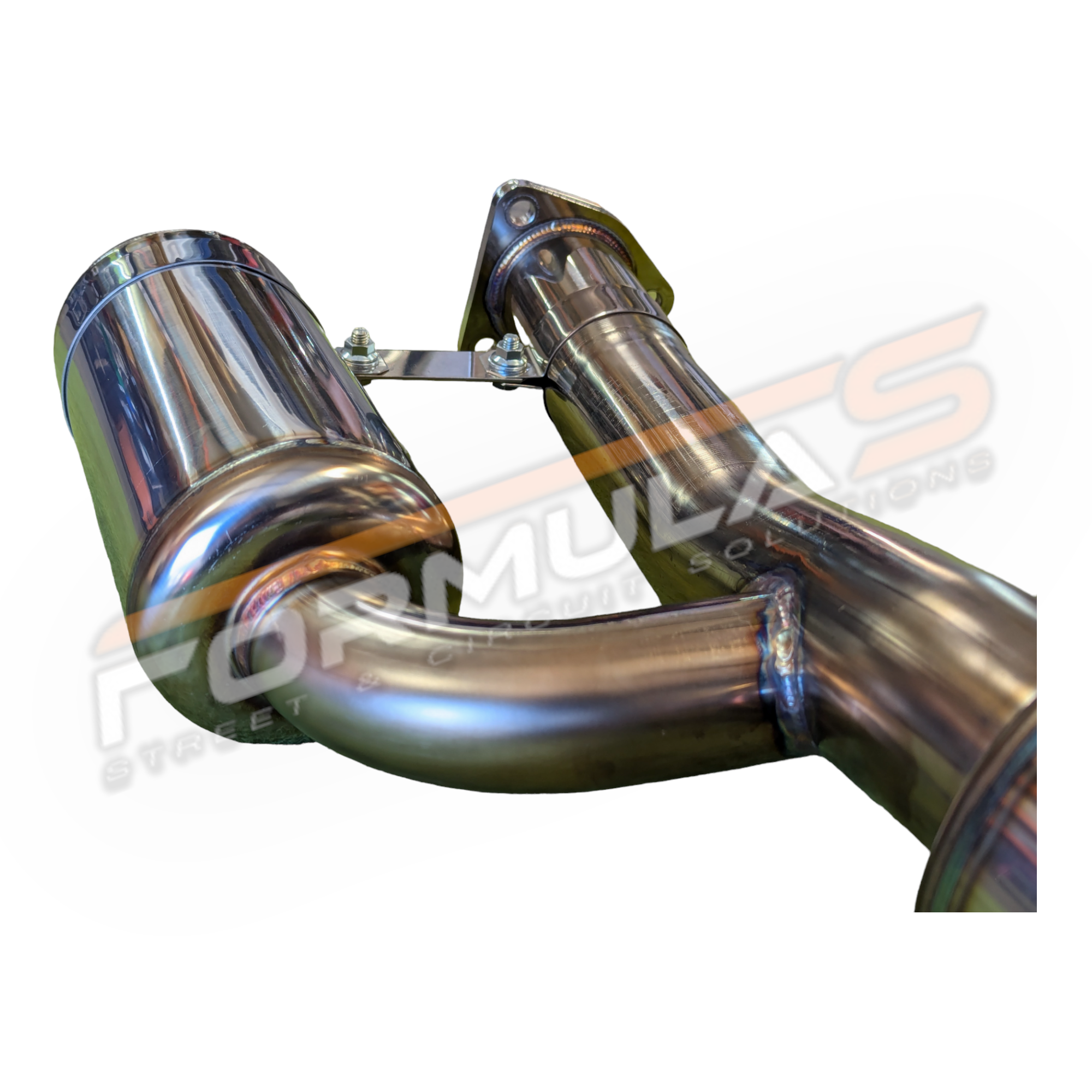 TODA Racing 70mm High Power Muffler + Resonator (Single Exit)