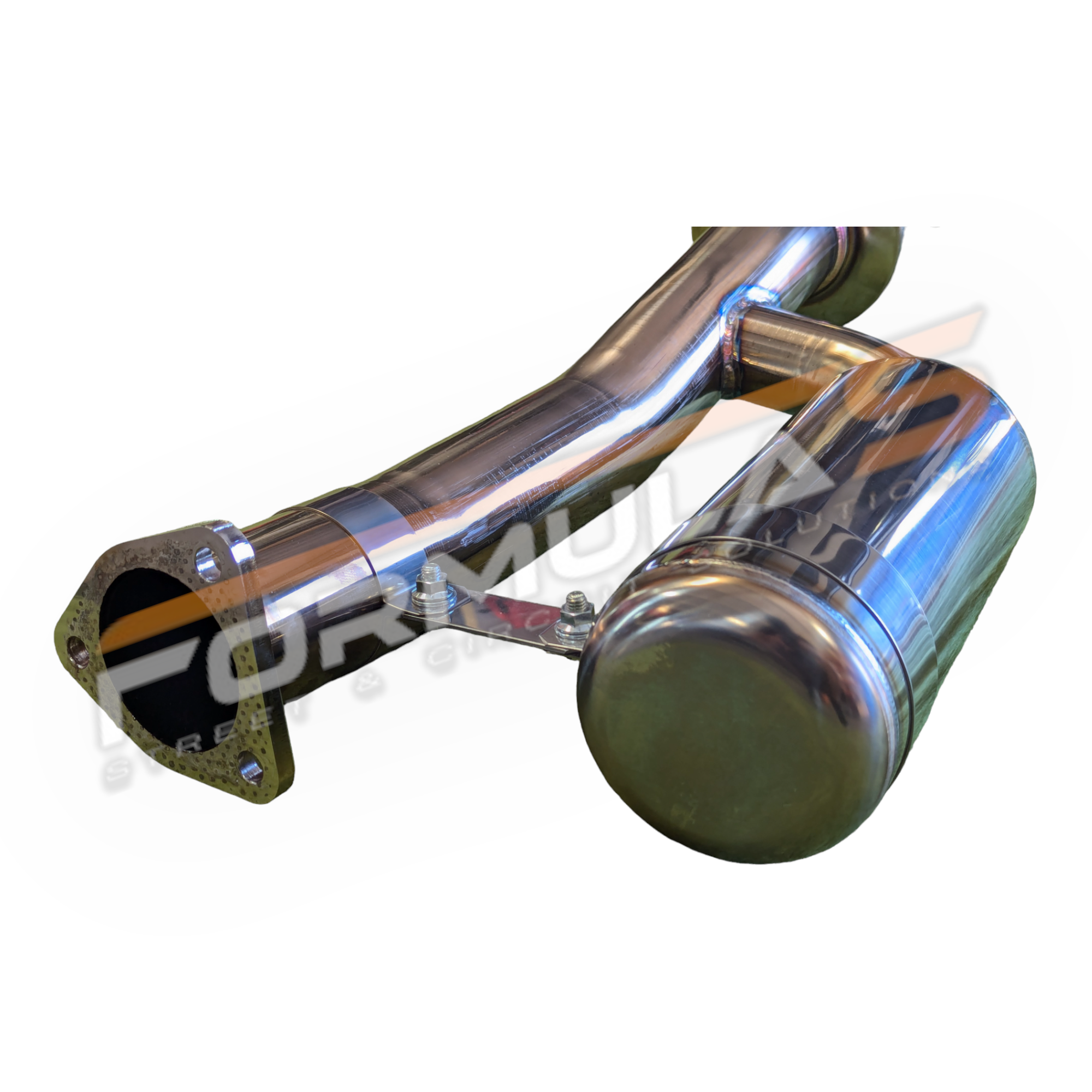 TODA Racing 70mm High Power Muffler + Resonator (Single Exit)