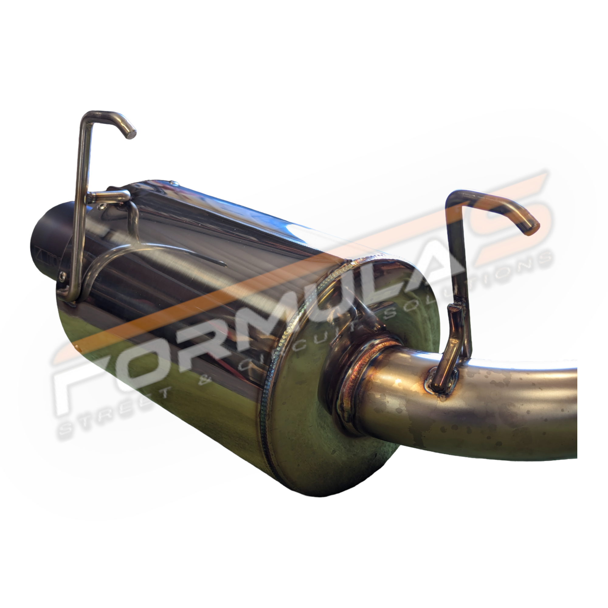 TODA Racing 70mm High Power Muffler + Resonator (Single Exit)