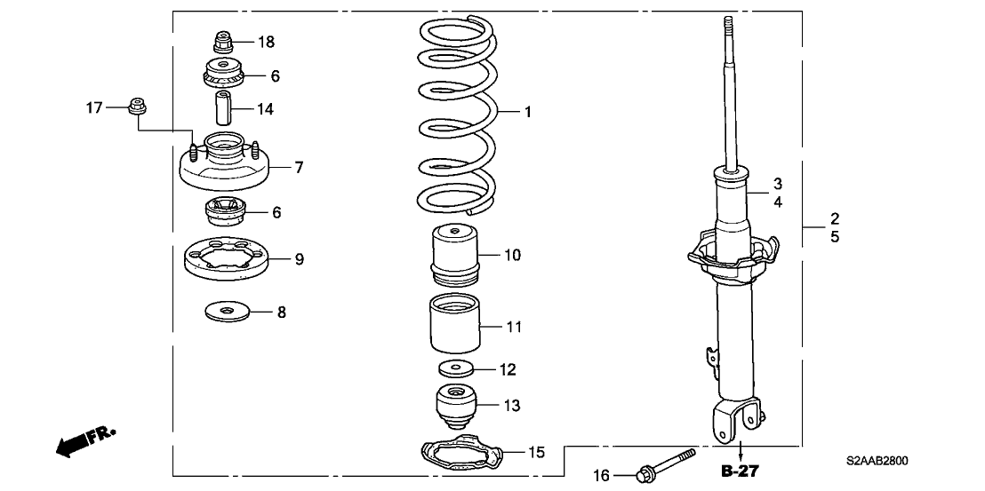 Genuine OEM Honda S2000 CR Shock Absorber Set