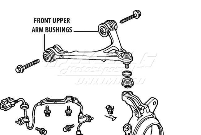 Mugen Front End Hard Bushings - Upper Arm Set (8pcs) for Honda S2000
