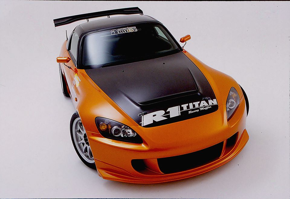 R1 Titan "Power House Amuse" Bonnet (Hood) FRP S2000 Bonnet