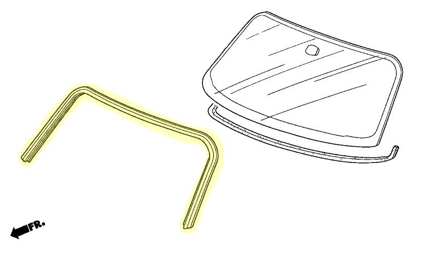 Genuine OEM Honda S2000 Windshield Molding