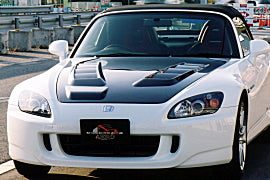 First Molding Super Bonnet Carbon Fiber Vented Hood Honda S2000 AP1 AP2 00-09