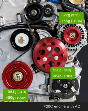 Toda Racing Light Weight Front Pulley KIT + Toda Racing Idler and Tensioner Kit