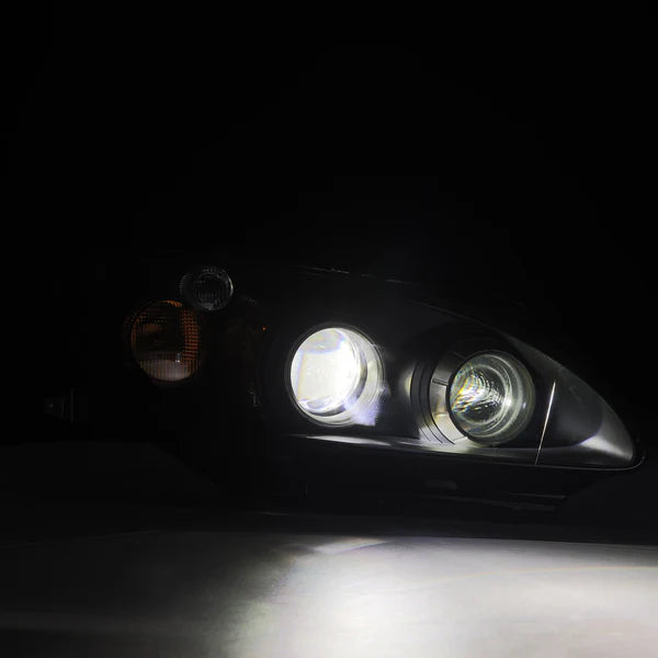AlphaRex 99-09 Honda S2000 LUXX-Series LED Projector Headlights Black