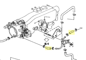 Genuine OEM Honda S2000 Throttle Body Hose (00-05)