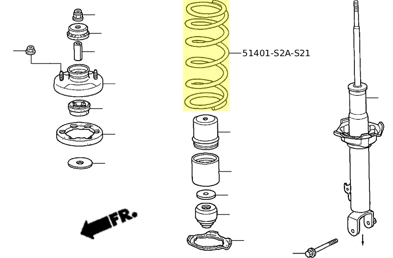 OEM Honda S2000 CR Shock Springs