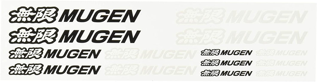 Mugen Mini Sticker Decal Sheet Black / White Die-Cut 90000-XYD-314A Genuine