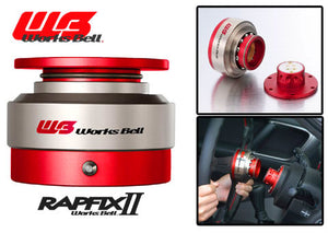 Works Bell Rapfix Steering Wheel Quick Release - Red