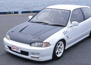 Shift Sports Aero Bonnet in Carbon Fiber - Honda Civic 1992-1995