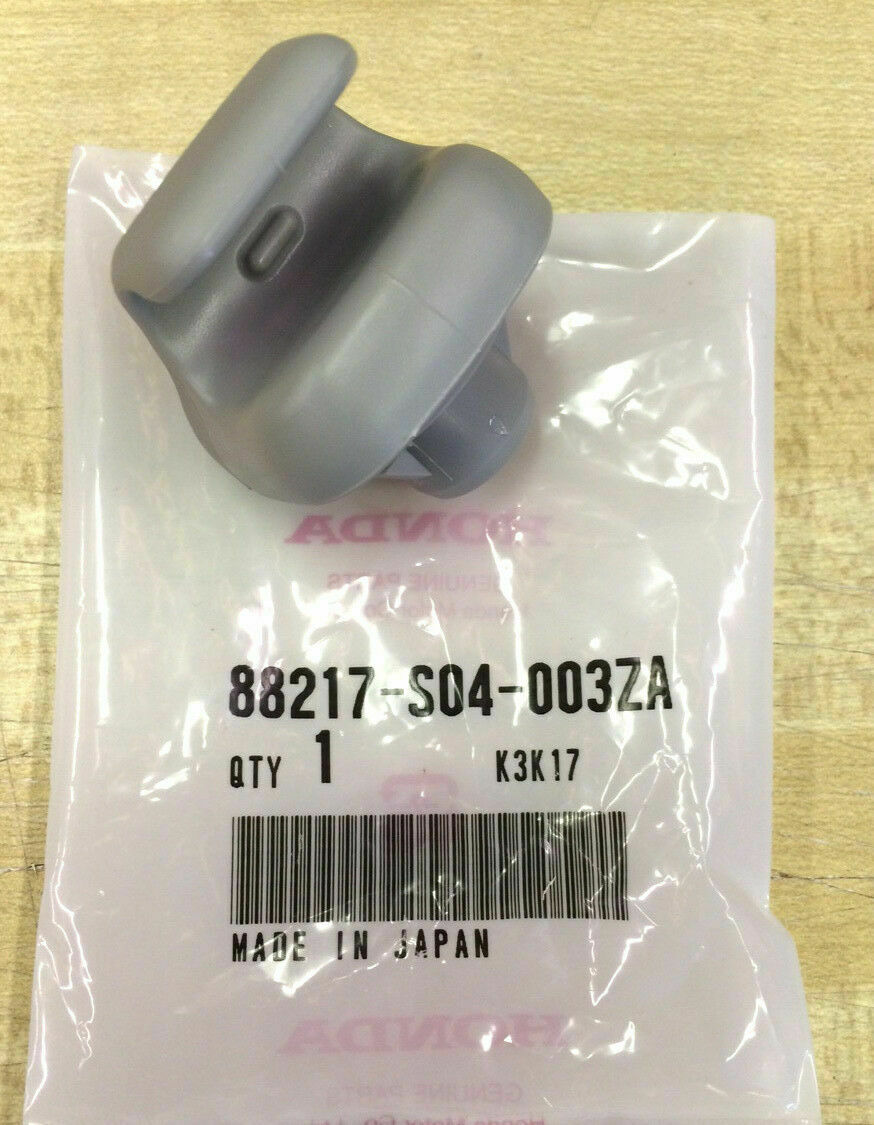 Genuine OEM Honda Gray Sunvisor Clip - One (1) 88217-S04-003ZA